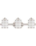 Hazlett 3-Light Bathroom Vanity Light in Brushed Nickel