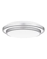 Quoizel LED Flush Mount Irving in Brushed Aluminum