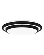 Quoizel LED Flush Mount Irving in Matte Black