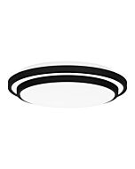 Quoizel LED Flush Mount Irving in Matte Black