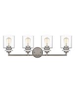 Jaspar 4-Light Bathroom Vanity Light in Antique Nickel