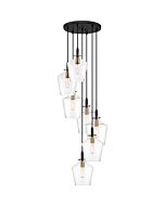 Quoizel Seven Light Pendant June in Earth Black