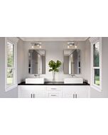 Kirby 2-Light Bathroom Vanity Light in Polished Chrome