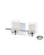 Quoizel Kolt 2 Light Bathroom Vanity Light in Polished Chrome