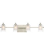 Quoizel Kolt 4 Light Bathroom Vanity Light in Brushed Nickel