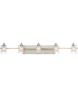 Quoizel Kolt 5 Light Bathroom Vanity Light in Brushed Nickel