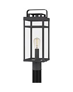 Keaton 1-Light Outdoor Post Mount in Mottled Black