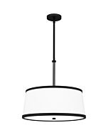 Quoizel Four Light Pendant Kylen in Matte Black