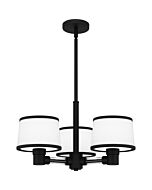 Quoizel Three Light Chandelier Kylen in Matte Black