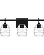 Lucy 3-Light Bathroom Vanity Light in Matte Black