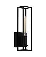 Leighton 1-Light Wall Sconce in Matte Black