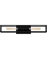 Leighton 2-Light Bathroom Vanity Light in Matte Black