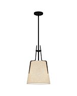 Quoizel One Light Mini Pendant Leona in Matte Black