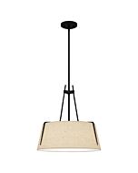 Quoizel Three Light Pendant Leona in Matte Black