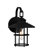 Quoizel One Light Outdoor Wall Mount Lombard in Matte Black