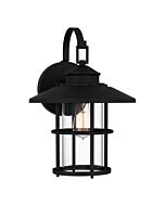 Quoizel One Light Outdoor Wall Mount Lombard in Matte Black