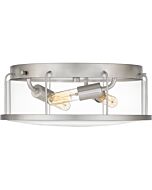 Ludlow 3-Light Flush Mount in Brushed Nickel