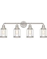 Ludlow 4-Light Bathroom Vanity Light in Brushed Nickel