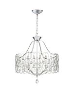 Quoizel Lulu 5 Light 25 Inch Contemporary Chandelier in Polished Chrome