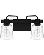 Lydia 2-Light Bathroom Vanity Light in Matte Black