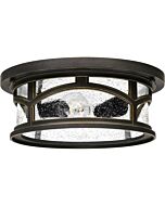 Quoizel Marblehead 13 Inch 2 Light Outdoor Flush Mount in Palladian Bronze