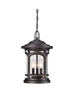 Quoizel Marblehead 3 Light Outdoor Lantern in Palladian Bronze