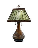 Quoizel Mica 25 Inch 2 Light Table Lamp in Bronze Finish