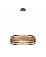 Quoizel Laguna 4 Light Pendant in Bronze Finish