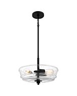 McIntire 3-Light Pendant in Matte Black