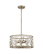 Quoizel Meadow Lane 3 Light 16 Inch Ceiling Light in Vintage Gold