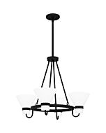 Marigold 4-Light Chandelier in Earth Black