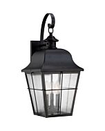 Quoizel Millhouse 3 Light 22 Inch Outdoor Lantern in Mystic Black