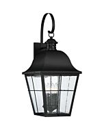 Quoizel Millhouse 27.25 Inch 4 Light Outdoor Wall Lantern in Mystic Black