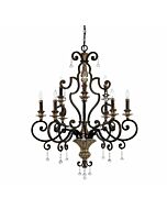 Quoizel Marquette 9 Light 41 Inch Traditional Chandelier in Heirloom