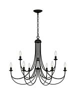 Quoizel Nine Light Chandelier Mirren in Imperial Bronze