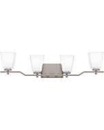 Myra 4-Light Bathroom Vanity Light in Brushed Nickel