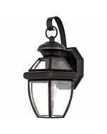 Quoizel Newbury 7 Inch Outdoor Hanging Light in Medici Bronze