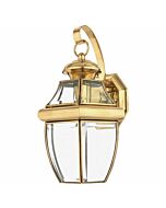 Quoizel Newbury 8 Inch Outdoor Hanging Light in Polished Brass