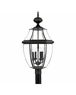 Quoizel Newbury 4 Light 16 Inch Outdoor Post Light in Medici Bronze