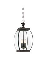 Quoizel Three Light Pendant Oasis in Medici Bronze