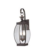 Quoizel Two Light Outdoor Wall Lantern Oasis in Medici Bronze