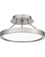 Quoizel LED Semi Flush Mount Outskirts in Brushed Nickel