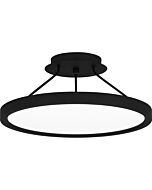 Quoizel LED Semi Flush Mount Outskirts in Earth Black