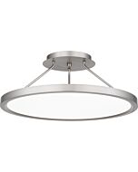 Quoizel LED Semi Flush Mount Outskirts in Brushed Nickel