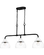 Otten 3-Light Island Chandelier in Matte Black