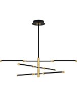 Quoizel LED Island Chandelier Azalea in Matte Black