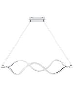 Bleecker LED Linear Chandelier in Polished Chrome