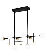 Quoizel LED Island Chandelier Blaire in Matte Black