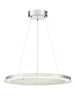 Quoizel Platinum Blaze 20.5 Inch LED Pendant in Polished Chrome