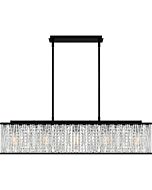 Celeste 5-Light Linear Chandelier in Matte Black